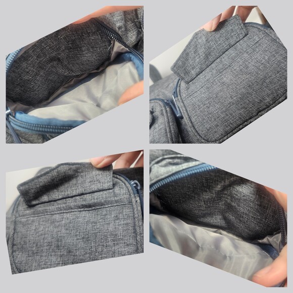 NWOT LUG Puddle Jumper Overnight Weekend Gym Tote Bag Brushed Heather Gray Blue - Picture 11 of 11